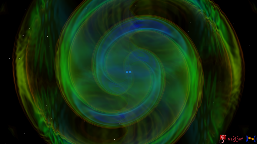 Simulation der Neutronensternverschmelzung GW190425