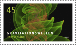 On December 7th, 2017, the Federal Ministry of Finance will issue a gravitational wave stamp.
