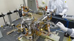 The LISA Technology Package Core Assembly during integration.