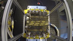 The LISA Pathfinder optical bench.
