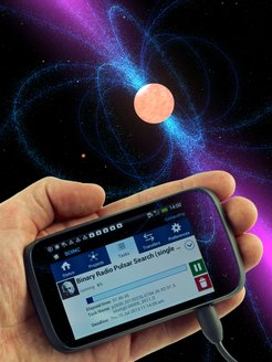 Reach out for the stars and discover new radio pulsars with Einstein@Home on your Android device.