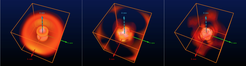 Simulation of Gravitational Waves, collapsing to form a Black Hole.