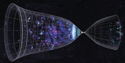 Cosmic evolution in a cyclic universe: the big bang is replaced by a bounce and our universe is born as a result of a smooth transition from an early epoch of contraction to the current expanding phase.