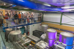 Visit to the GEO600 central building during the Open Day.