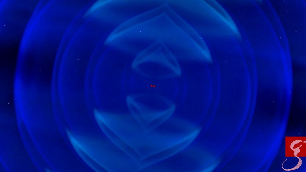 Simulation des ersten kosmischen Ereignisses, das sowohl anhand von Gravitationswellen als auch von Licht beobachtet wurde.