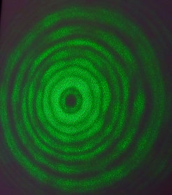 Laserstrahl einer höherer räumlichen Mode.