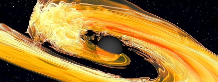 Verschmelzung eines Neutronensterns mit einem Schwarzen Loch