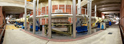 Panorama des ALPS-II-Experiments am DESY.