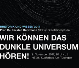 Öffentlicher Vortrag: Wir können das dunkle Universum hören!