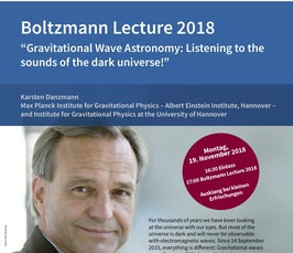 Boltzmann Lecture „Gravitational Wave Astronomy: Listening to the sounds of the dark universe!“